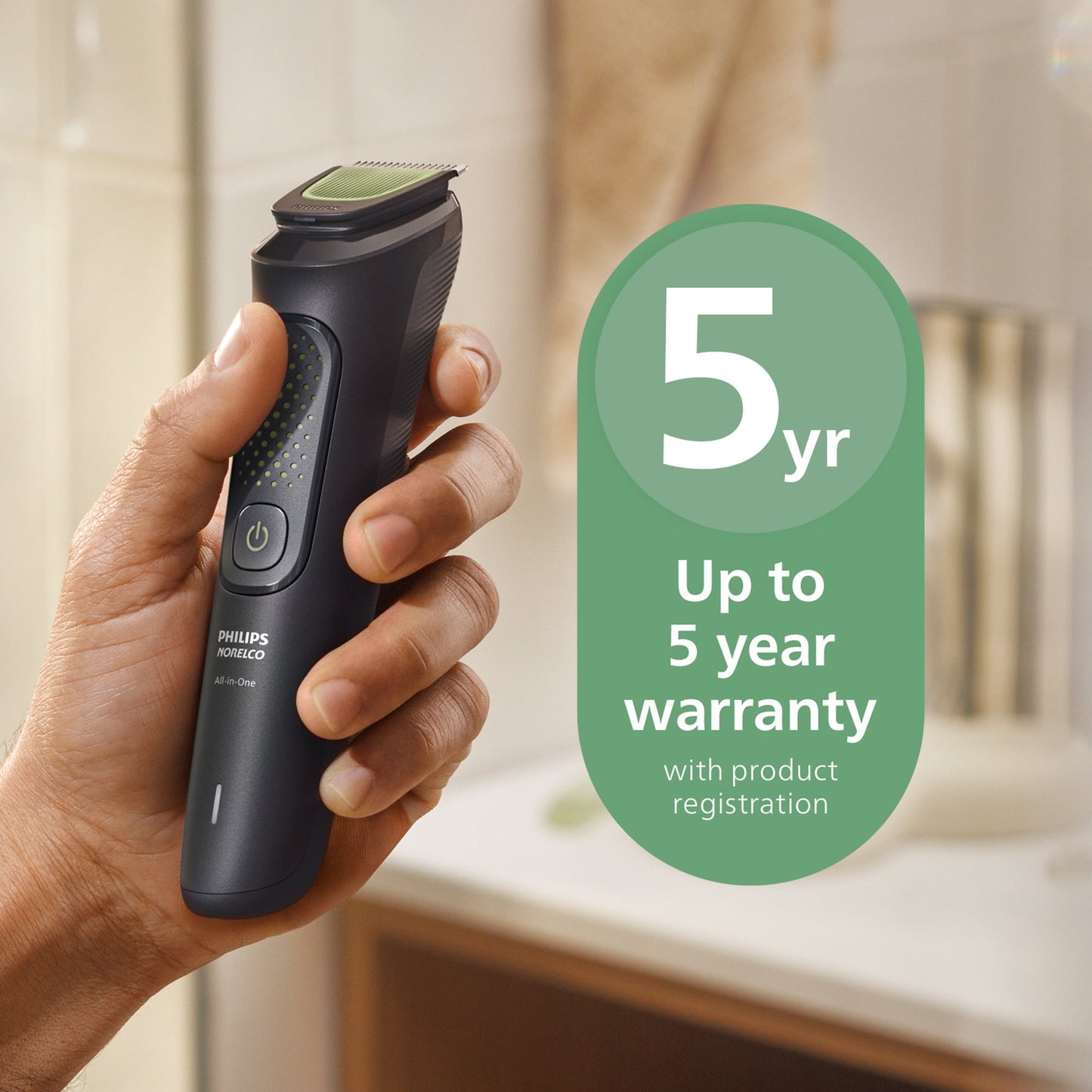 Philips Norelco All-In-One 3000 Series 13 In 1 Trimmer, Beard Styler & Men'S Hair Clipper, 9 Length Settings & Self-Sharpening Skin-Friendly Blades, MG3919/50